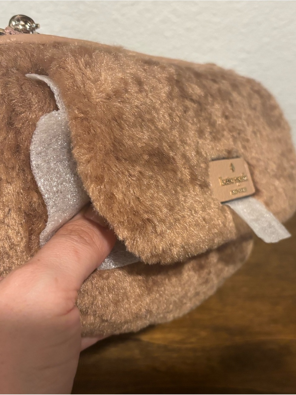 kate spade Blush Faux-Fur Tan Belt/Bum Bag - Picture 12 of 12